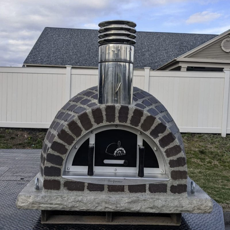 Blacksmith Traditional Wood Fired Brick Pizza Oven Front View