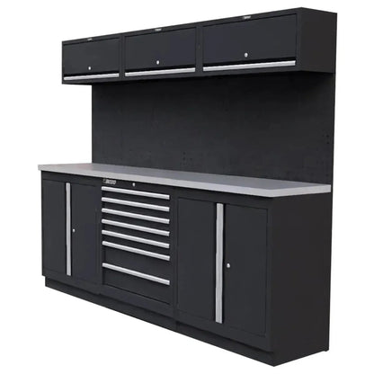 Adam Equipment Boxo OSM Series | 78" 14-Piece Professional Organized Storage Modules Build Out | 7-Drawers, 5-Cabinets - OSM-L14