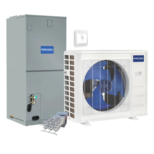 MRCOOL Hyper Heat 2nd Gen 36K BTU, 3 Ton, 17.4 SEER2 Heat Pump Condenser and Ducted Air Handler with 5kW Heat Kit  - C36HP230BL00H05