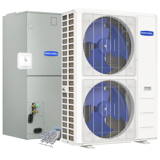 MRCOOL Hyper Heat 2nd Gen 48K BTU, 4 Ton, 16.5 SEER2 Heat Pump Condenser and Ducted Air Handler with 20kW Heat Kit  - C48HP230BL00H20
