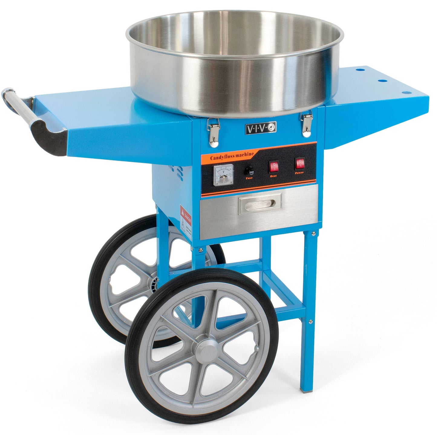 VIVO Electric Commercial Cotton Candy Machine with Cart - CANDY-V002