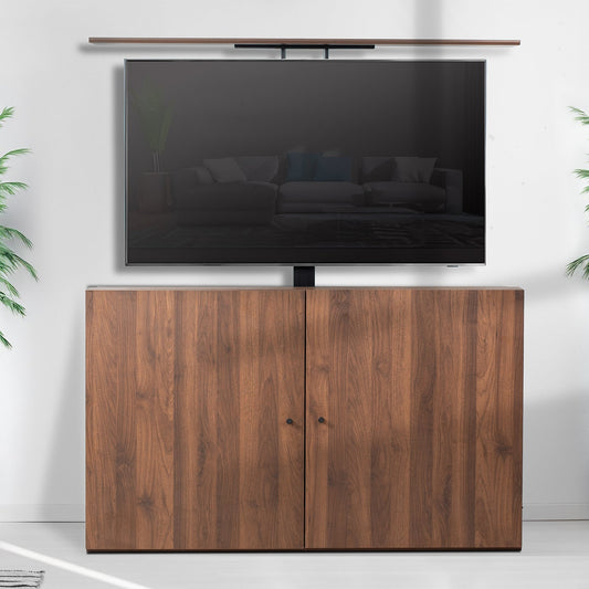 VIVO TV Lift Cabinet with Motorized Stand - 32" to 65" Screens - CASE-KIT-EUP1WN
