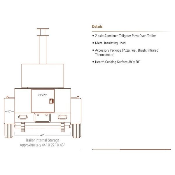 CBO 750 Tailgater back View Diagram