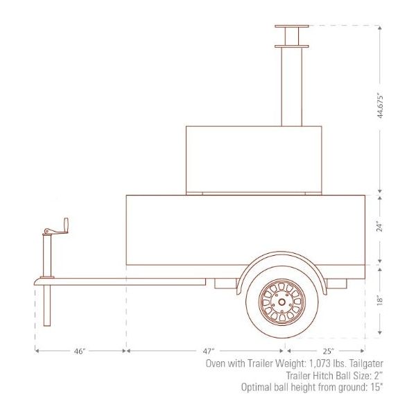 CBO 750 Tailgater side View Diagram
