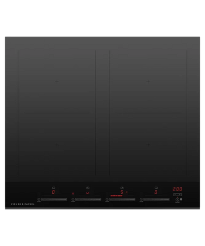 Fisher Paykel 24" Series 7 4 Zone Induction Cooktop, with SmartZone Black Glass - CI244DTB4