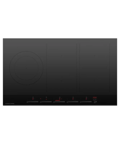 Fisher Paykel 36" Series 7 5 Zone Induction Cooktop, 2 Smart Zones Black Glass - CI365DTB4