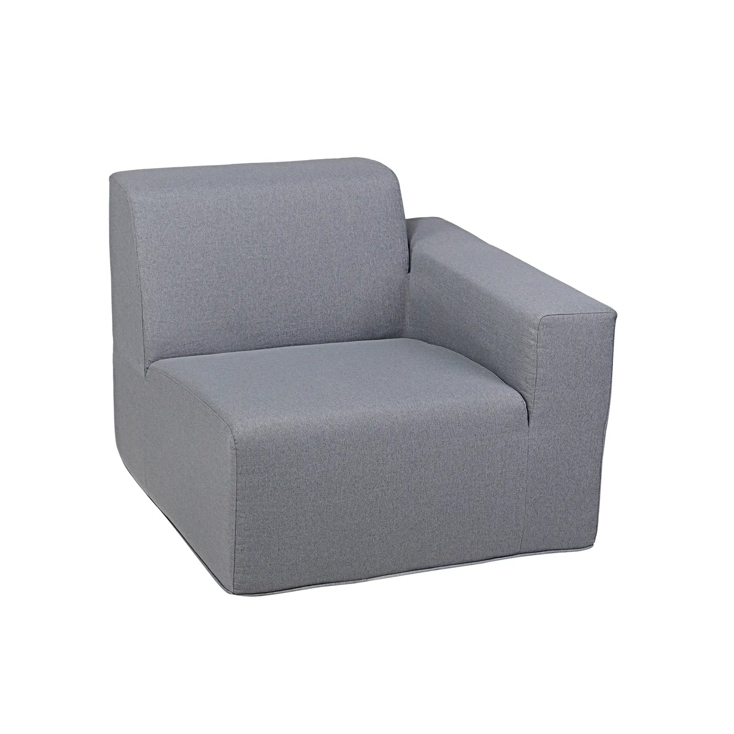 Deko Living 2 Piece Seating Gray Compressed Foam Sectional Sofa  - CIF50017SET