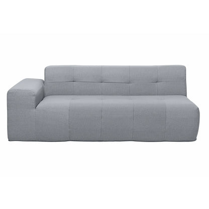 Deko Living 3 Piece Gray Compressed Foam Sectional Sofa Lounger and Table Set  - CIF50018