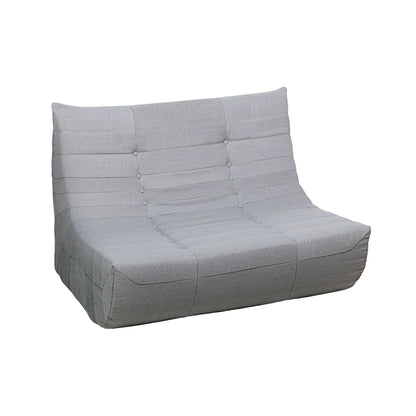 Deko Living 5 Piece Gray Compressed Foam Loveseat Sofa Chairs and Table Set  - CIF50019