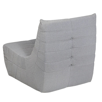 Deko Living 5 Piece Gray Compressed Foam Loveseat Sofa Chairs and Table Set  - CIF50019