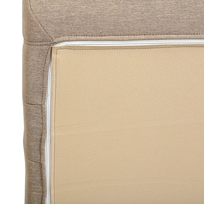 Deko Living 3 Piece Brown Compressed Foam Sectional Sofa Lounger and Table Set  - CIF50118