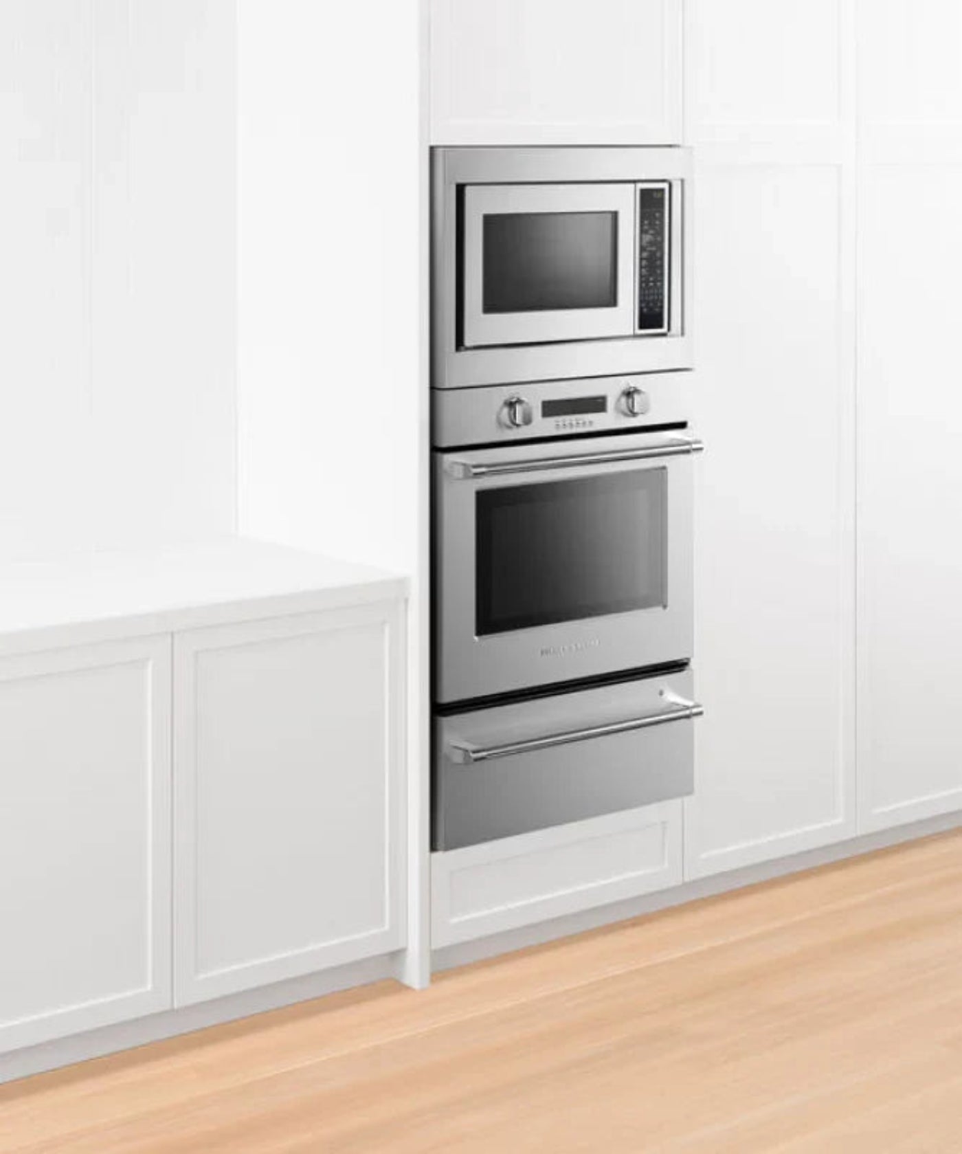 Fisher Paykel 24" Series 5 Contemporary Compact Convection-Microwave Oven Stainless Steel - CMO24SS3Y