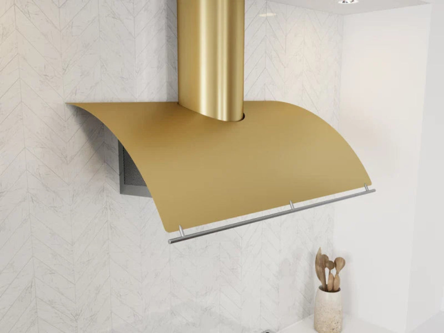 Zephyr COKE42CBGX 42" Okeanito Wall Brushed Gold - COKE42CBGX