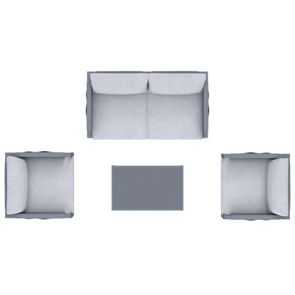 Deko Living 4 Piece Seating Outdoor Gray Sofa and Table Set  - COP30014