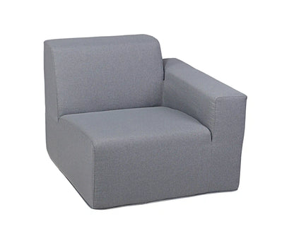 Deko Living 2 Piece Seating Gray Outdoor Compressed Foam Sectional Sofas  - COP30017SET