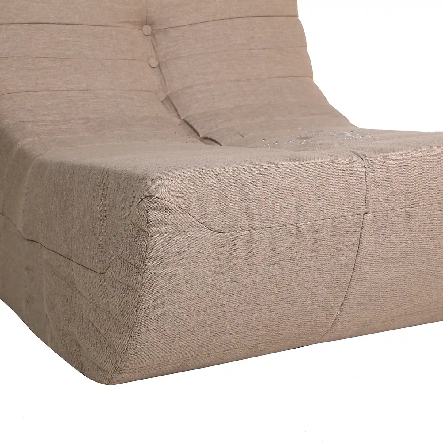 Deko Living 5 Piece Brown Outdoor Compressed Foam Loveseat Sofa Chairs and Table Set  - COP30119
