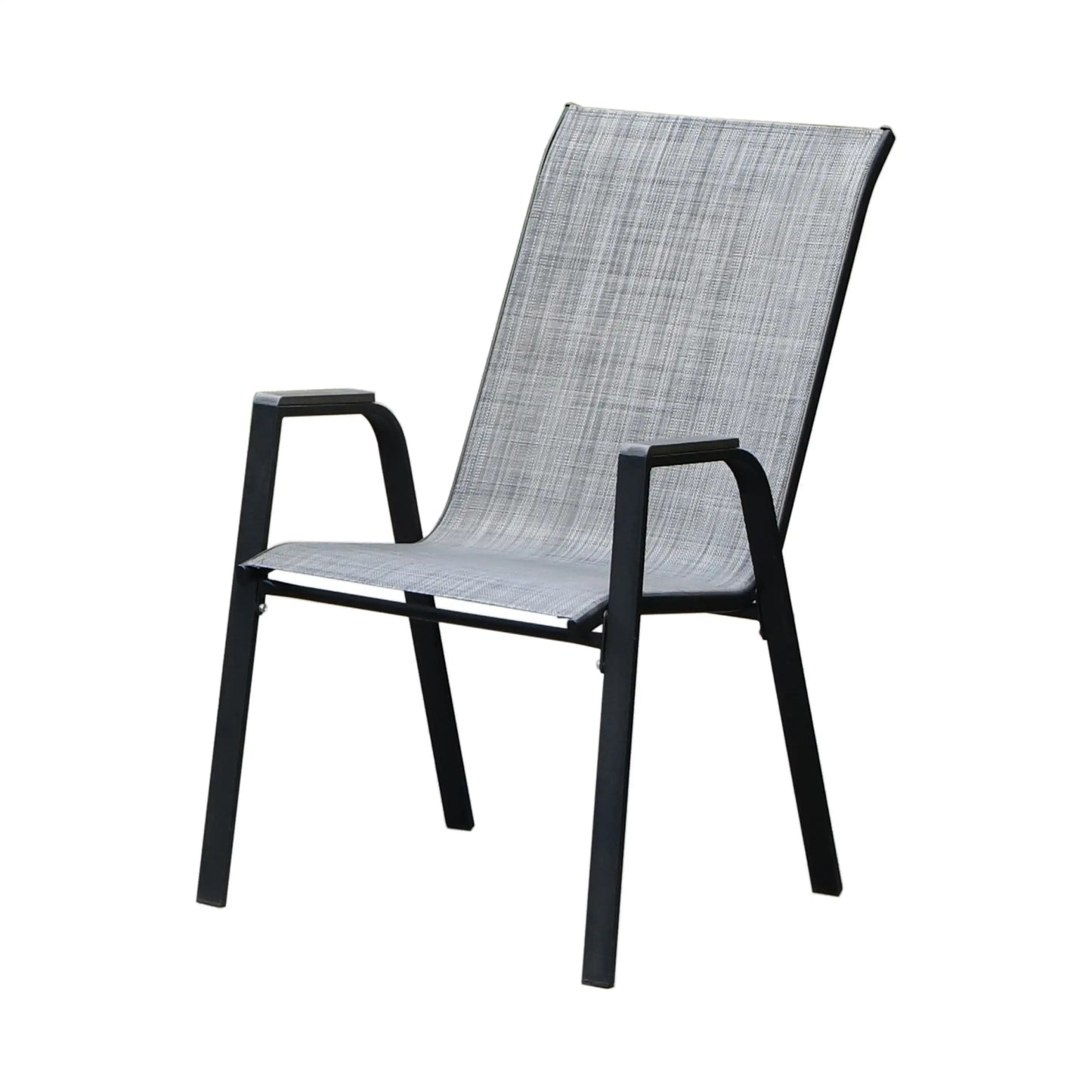 Deko Living 7 Piece Gray Outdoor Dining Chairs and Table Set  - COP30702BLK