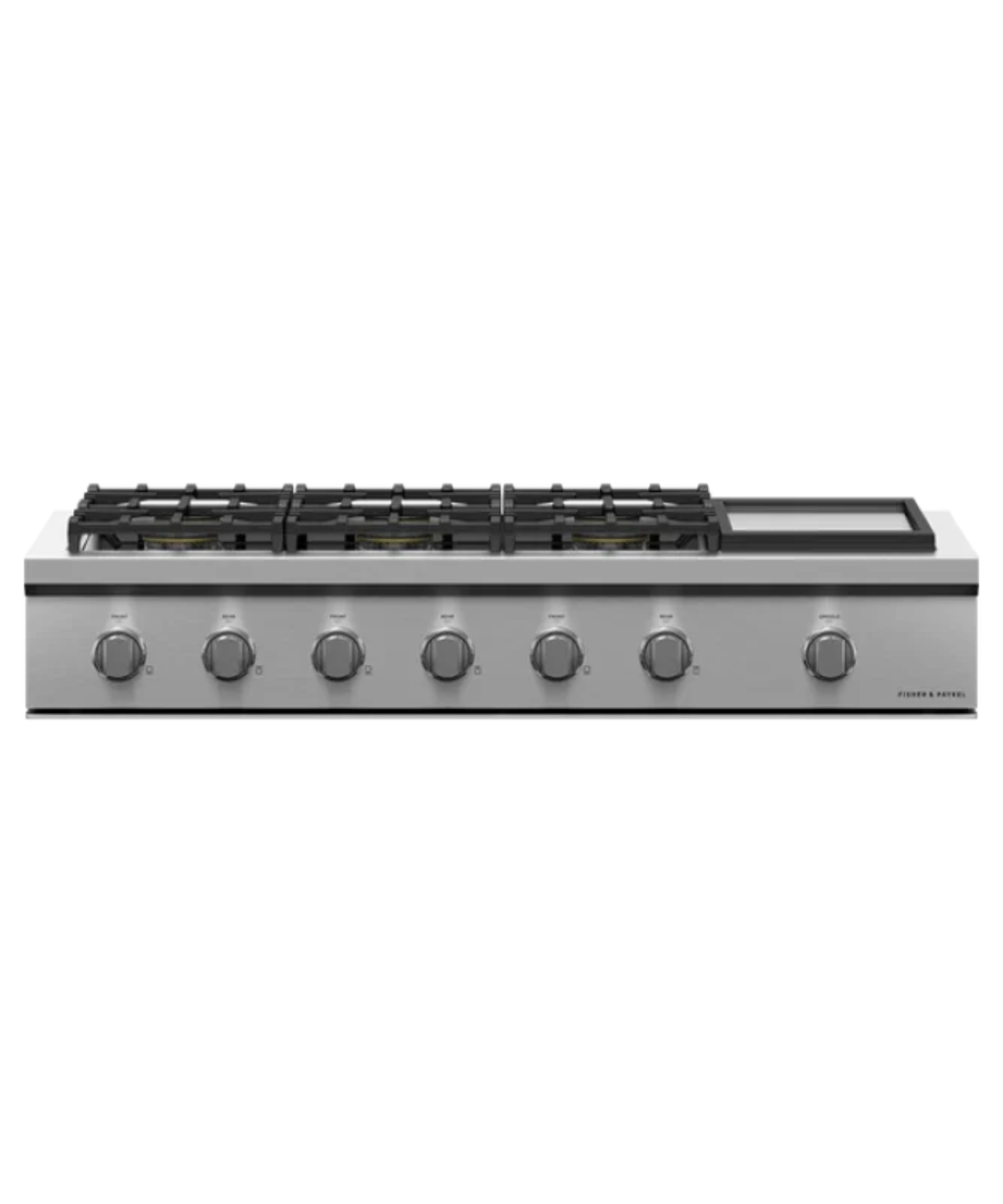 Fisher Paykel 48" Series 9 6 Burner Gas with Griddle Rangetop, Natural Gas Stainless Steel - CPV3486GDN