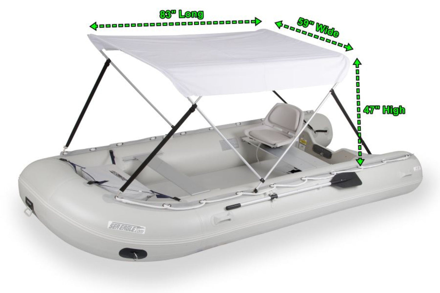 Sea Eagle FASTCAT14K_SWC Catamaran Inflatable Boat Swivel Seat Canopy Package New - FASTCAT14K_SWC