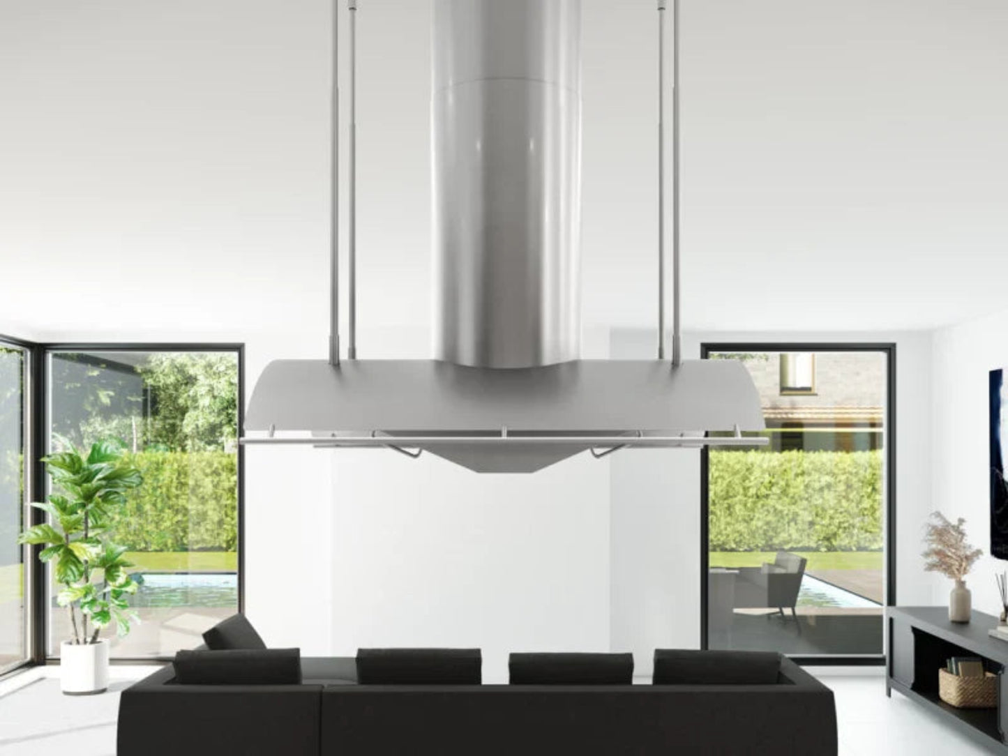 Zephyr CTPE36CSX 36" Trapeze Island Stainless Steel - CTPE36CSX