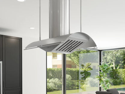 Zephyr CTPE36CSX 36" Trapeze Island Stainless Steel - CTPE36CSX