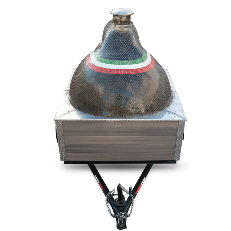 Californo Carrello Pizza Oven Trailer back top view