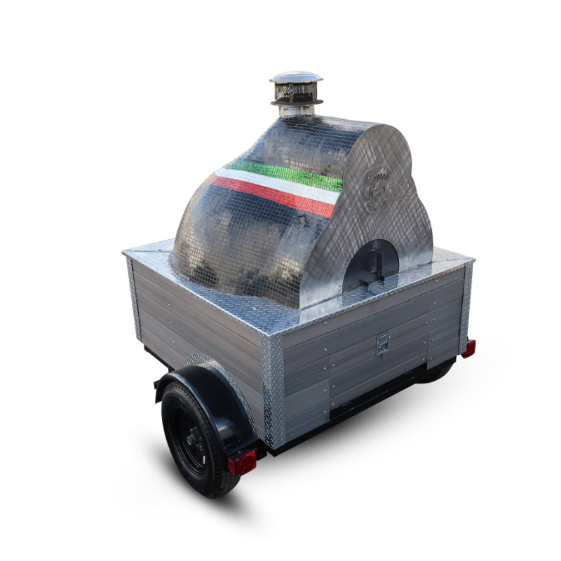 Californo Carrello Pizza Oven Trailerside diagonal view_left