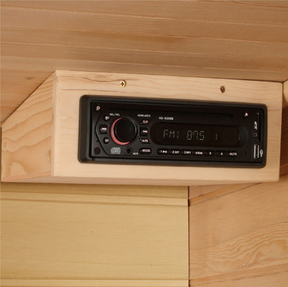 Golden Designs  4 Person Low EMF FAR IR Sauna  - MX-K406-01 Hemlock