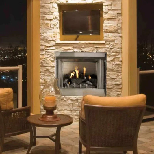 Empire Carol Rose 36" Vent Free Premium Outdoor Stainless Steel Firebox - OP36FB2MF