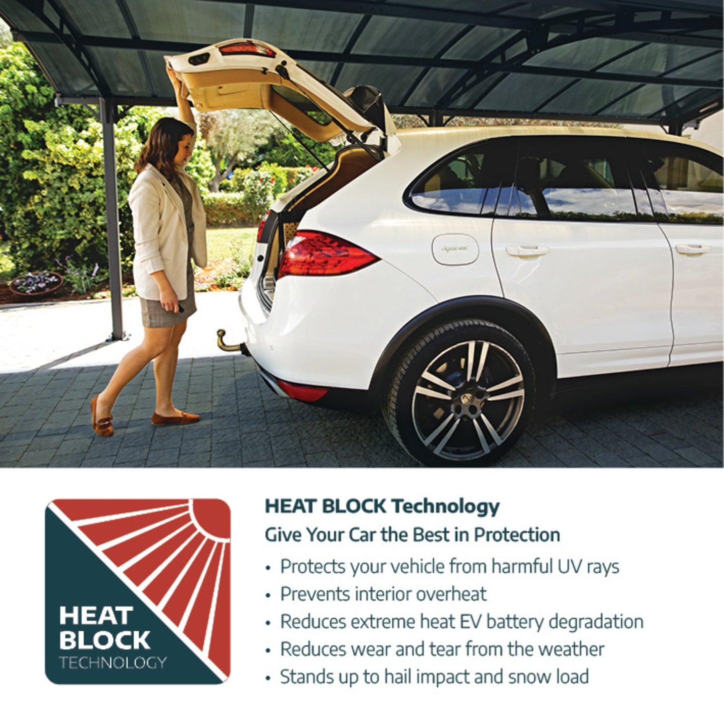Palram - Canopia | Arcadia Alpine RV Carport 12x35x11.5 ft - HG9128