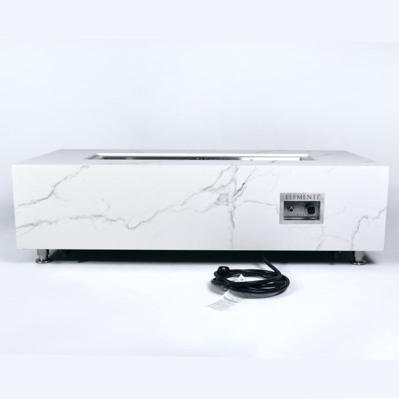 Carrara Fire Table Back View