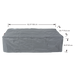 Carrara Fire Table Cover Dimensions
