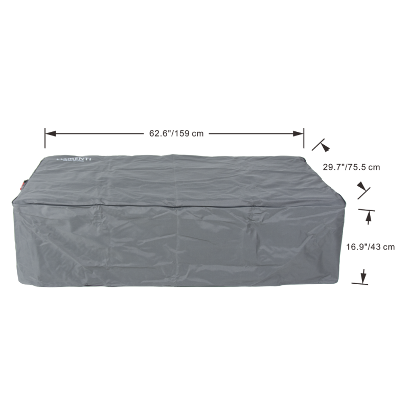 Carrara Fire Table Cover Dimensions