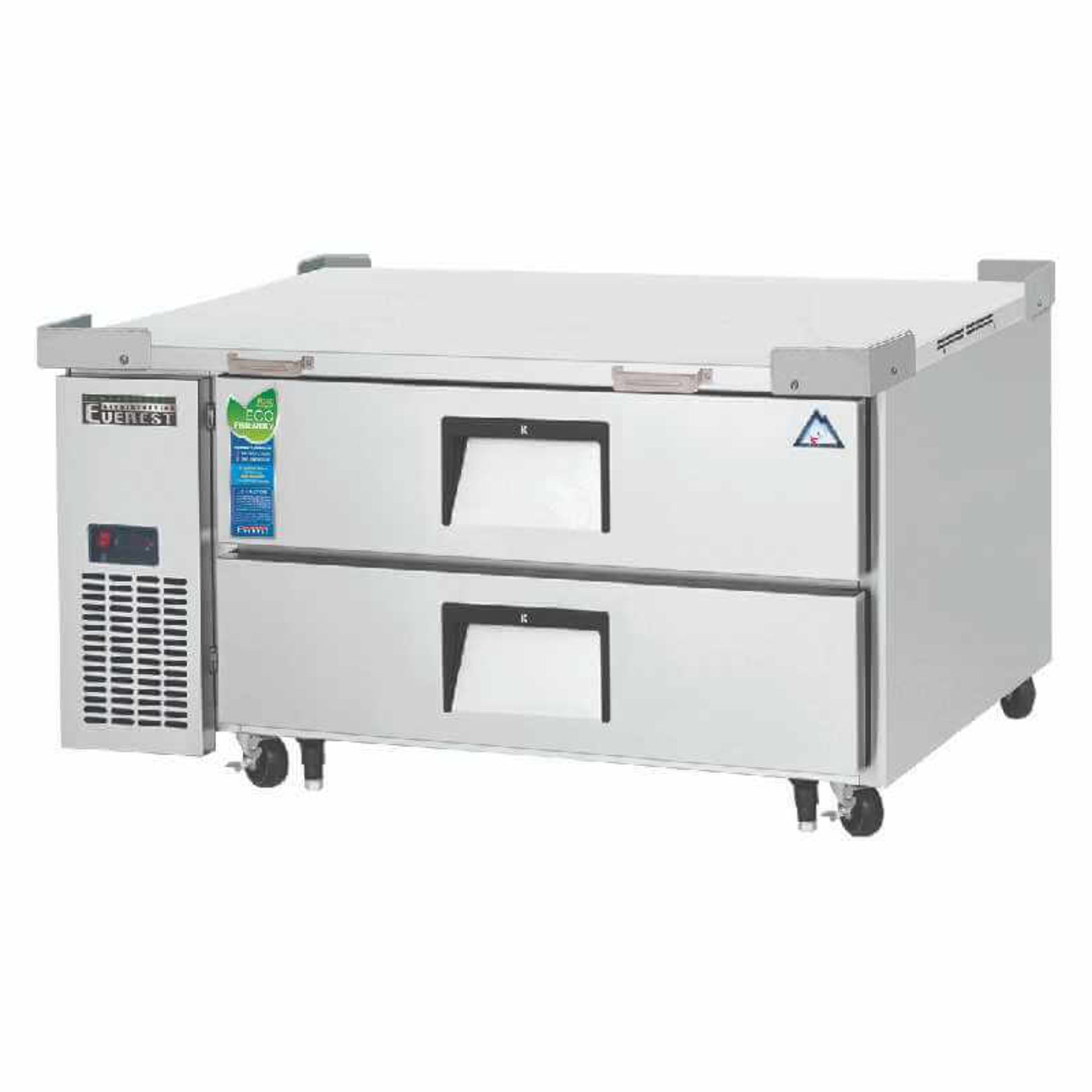 Everest - ECB48D2 Commercial 48" Chef Base Refrigerator 2 Drawers - ECB48D2