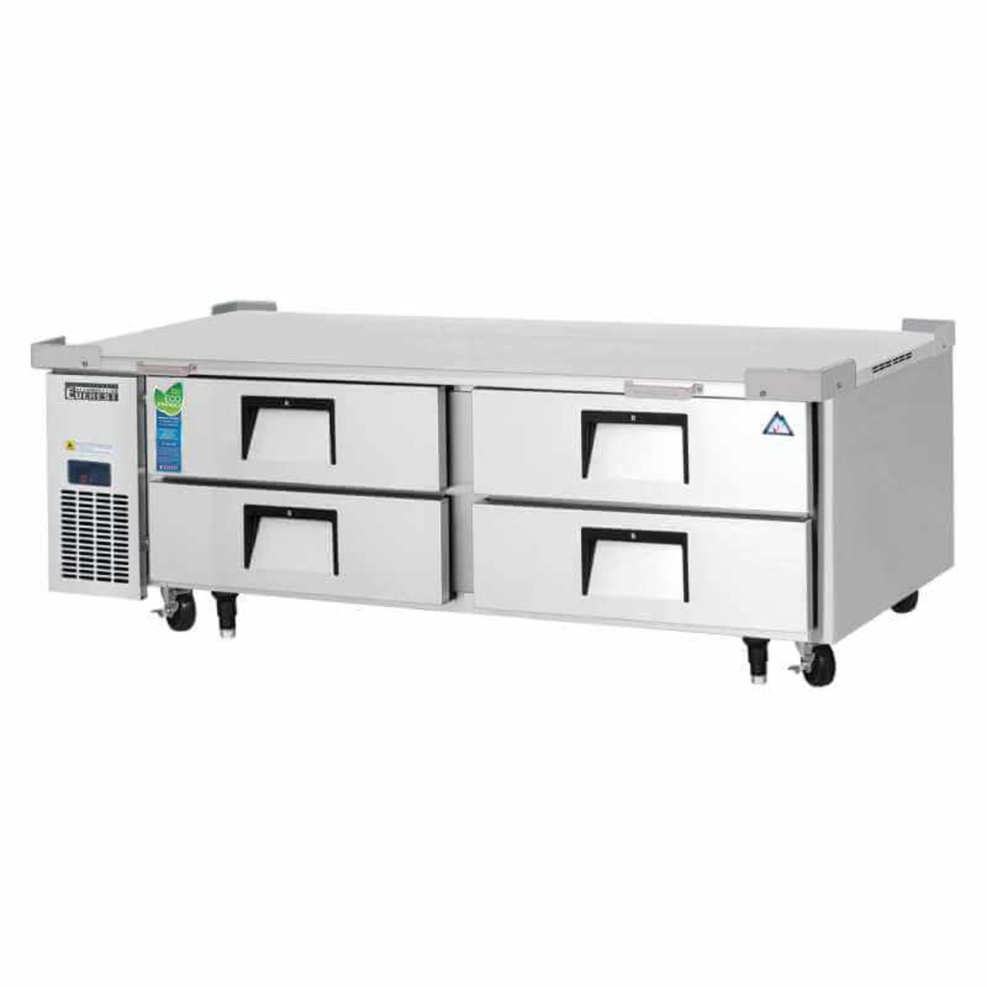 Everest - ECB72D4 Commercial 72" Chef Base Refrigerator 4 Drawers - ECB72D4