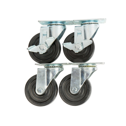 Chef AAA Undercounter Casters Wheels, Locks and Hardware Set - 4CSTRW