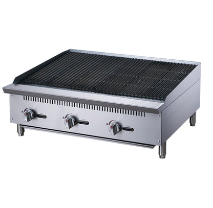 Chef AAA - TCCB36 Commercial 36 in. Countertop Charbroiler - TCCB36