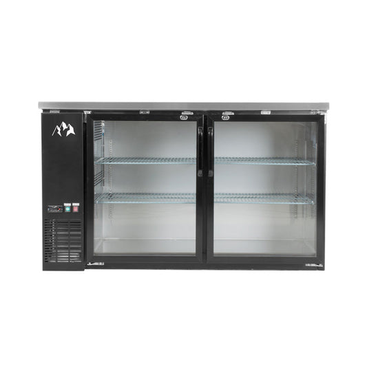 Chef AAA - TBB-60G-HC, Commercial 61" Glass Door Back Bar Refrigerator 15.2 cu.ft. - TBB-60G-HC