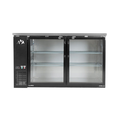 Chef AAA - TBB-60G-HC, Commercial 61" Glass Door Back Bar Refrigerator 15.2 cu.ft. - TBB-60G-HC