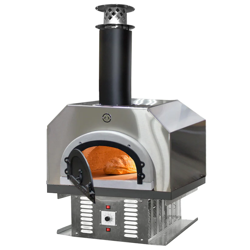 Chicago Brick Oven 750 Hybrid Natural Gas Countertop (Residential) No Skirt | Dual Fuel (Gas or Wood)