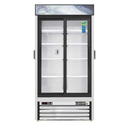 Everest - EMGR33C, Commercial 39" 2 Sliding Glass Door Chromatography Merchandiser Refrigerator 33 cu.ft. - EMGR33C