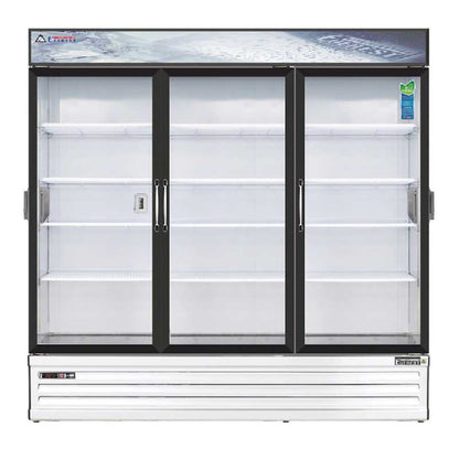 Everest - EMSGR69C, Commercial 72" 3 Swing Glass Door Chromatography Merchandiser Refrigerator 71 cu. ft. - EMSGR69C