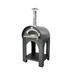 Clementi Pulcinella Wood-Burning Pizza Oven Anthracite Glass Door