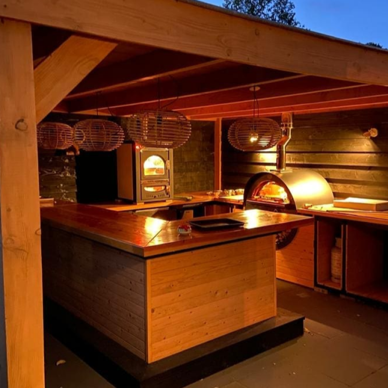 Clementino Gas Fired Outdoor Set Up