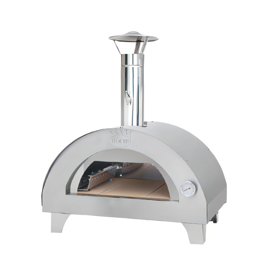 Clementino Wood-Burning Pizza Oven in Stainless Steel