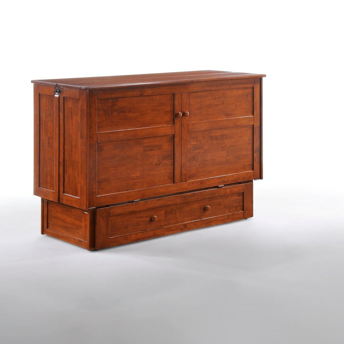 Night and Day Furniture Clover Queen Murphy Cabinet Bed Complete - MUR-CLV-QEN-XX