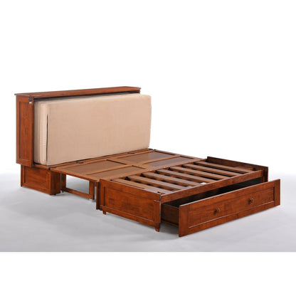 Night and Day Furniture Clover Queen Murphy Cabinet Bed Complete - MUR-CLV-QEN-XX