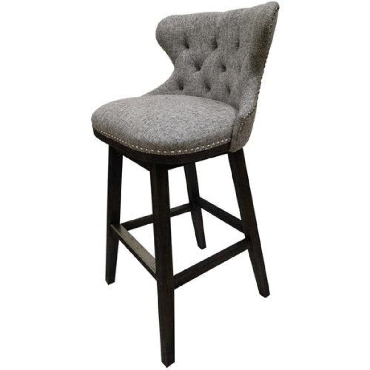 Crestview Collection Baltimore 21" x 20" x 40" Traditional Fabric And Wood Bar Stool - CVFZR5130
