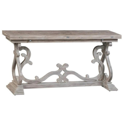 Crestview Collection Hawthorne Estate 60" x 32" x 30" Traditional Wood Flip-Out Console Ta - CVFVR8004