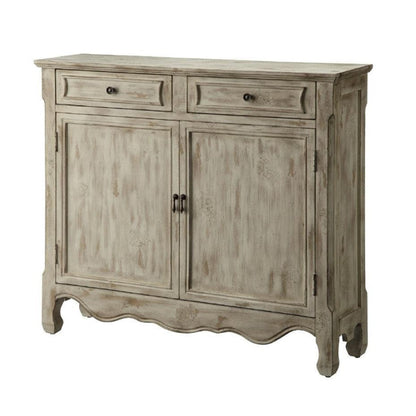 Crestview Collection Porter 41" x 11" x 36" Traditional Wood Console Table In Distressed Brown Finish - CVFZR392
